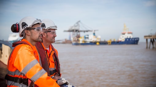 High VIS workers looking