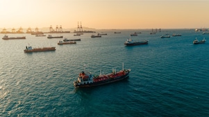fleet of shipping boats