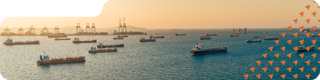Fleet of Shipping boats