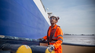 Man by Ship
